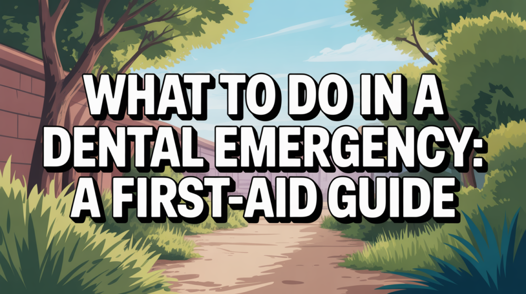 What to Do in a Dental Emergency: A First-Aid Guide