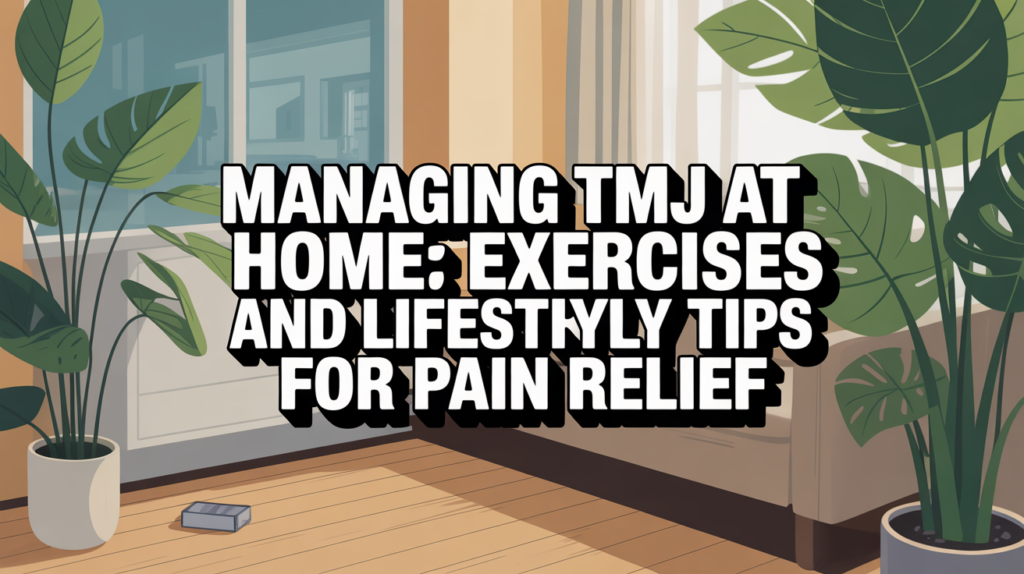 Managing TMJ at Home: Exercises and Lifestyle Tips for Pain Relief