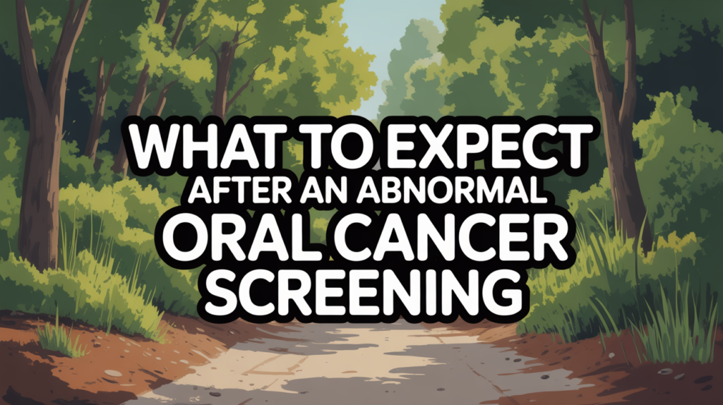 What to Expect After an Abnormal Oral Cancer Screening