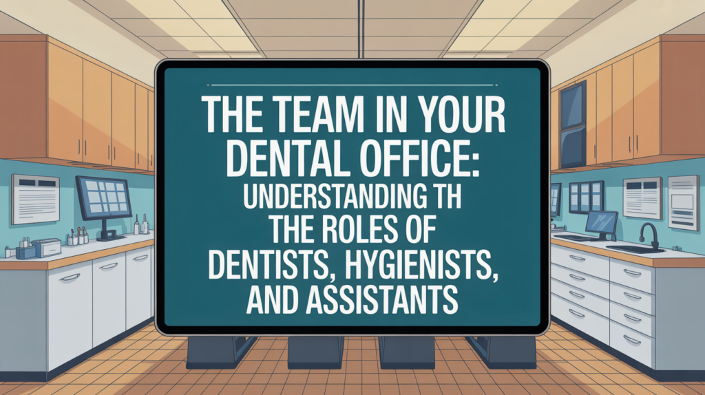 The Team in Your Dental Office: Understanding the Roles of Dentists, Hygienists, and Assistants